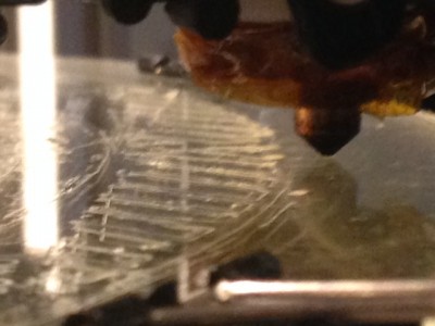 Now see here how the nozzle is still significantly within the 11&quot; line? <br />No, because it's a shitty picture?