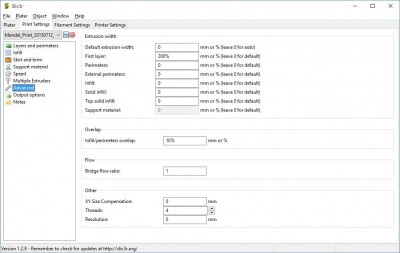 AdvancedMenu.jpg (69.88 KiB) Viewed 10699 times Advanced Menu in Slic3r