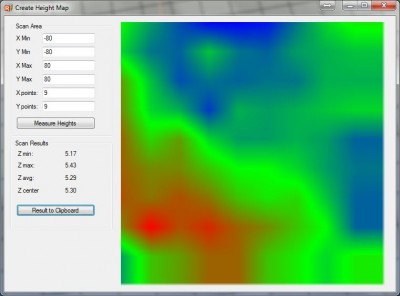 After 64 Iterations Repetier Height map cal Complete.JPG