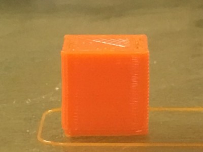 one cube from retraction test