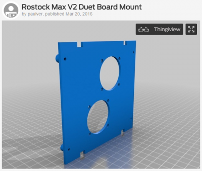 Rostock Max V2 Duet Board Mount by paulver - Thingiverse.png