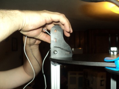 shrink wrapping and feeding the limit switch wires