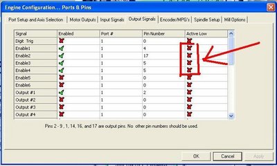 mach3_ports-n-pins_output_signals_active-low.jpg (102.75 KiB) Viewed 50603 times ports-n-pins "active low" is usually 'X'