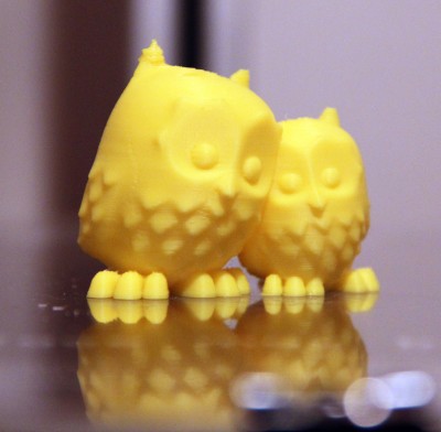 Cuddling Owls - front view - small print