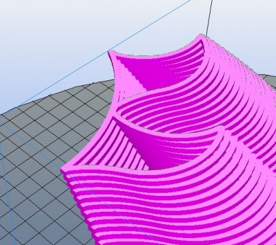 No infill inside the hollow blades