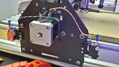 2014-09-09 21.25.52.jpg (2.67 MiB) Viewed 7972 times This is the Y motor mount on the left side of the mill. My end switches are here as my right mount has all my terminal blocks mounted already and is crowded