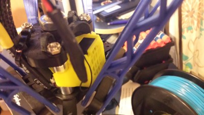 Normal Fan in first attempt modified adaptor plate