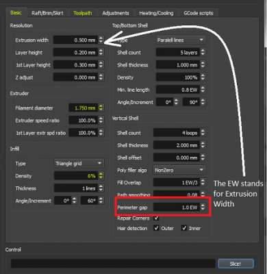 ExtrusionWidth.png (75.95 KiB) Viewed 17583 times If you lower this number, those gaps should close up.