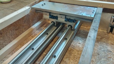 2015-04-06 13.13.36.jpg (3.72 MiB) Viewed 14590 times New Gantry for the mill. Nice beefy BALL SCREWS!