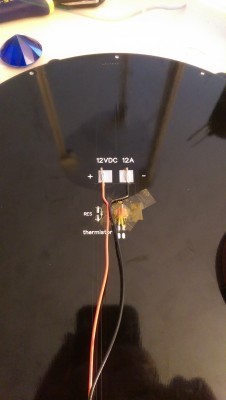 Solder connections on bed