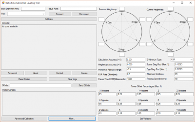Screenshot of the advanced mode.
