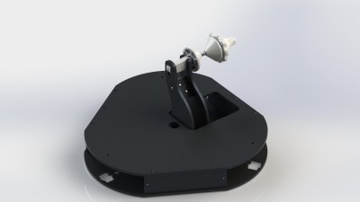 Rostock MAX v2 - Spool Support Arm - Mod RL 2x 608 - 04