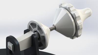 Rostock MAX v2 - Spool Support Arm - Mod RL 2x 608 - 07
