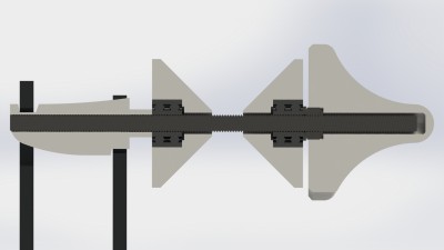 Rostock MAX v2 - Spool Support Arm - Mod RL 2x 608 - 10