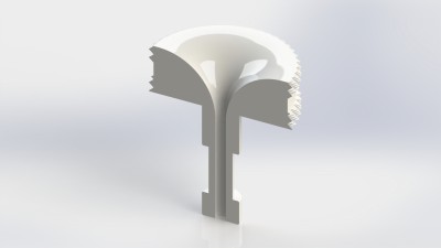 Rostock MAX v2 - Filament Cleaner-Guide - Upper - 02
