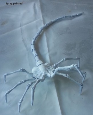 Pre-hand painting. Got to get a good base with that Citadel Skull White Primer if you want the acrylics to stick!