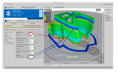 Sliced model of fan shroud 1