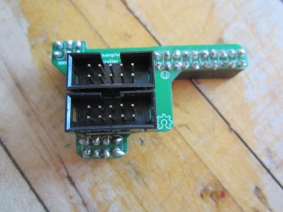 But somehow I was able to successfully solder the LCD adapter. I kind-of ended up doing a wave soldering by hand and then painfully removed all the extra.