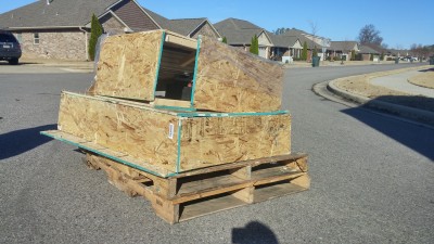 2016-12-28 09.58.35.jpg (4.19 MiB) Viewed 19876 times The crates were supposed to each be on their own pallet. Instead this showed up and was refused.