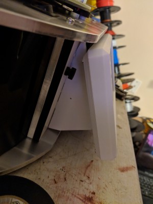 IMG_20181222_095940.jpg (2.81 MiB) Viewed 8576 times My setup utilizes the same angled offset that the RepRapDiscount LCD had, due to using the original SeeMe files to make the mount.