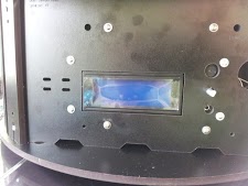 Front view of the electronics mounted.