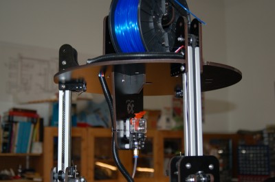 Top mounted extruder