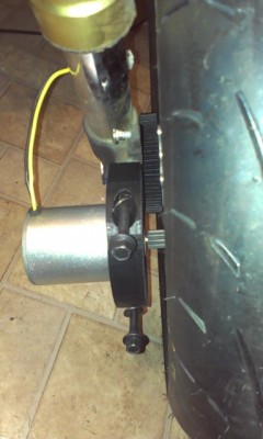 75 tooth gear, tried to replicate the original pitch of the old gear the motor drove