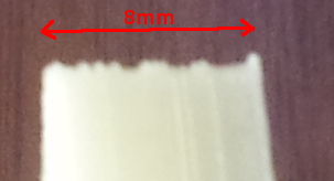 8mm height, 3 perimeters, 20% infill, 0.35 nozzle