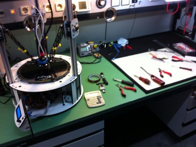 First test-run with dual extruders.