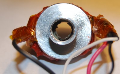 Inside the Hotend  - that is some ABS from trying to use to small a PTFE tube