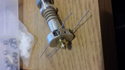 Heating resistors installed.