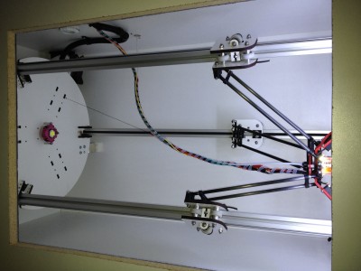 When looking through the window I could see the top of the rostock pretty easy. I didn't like that. So I bought longer towers.  My z height is now 487. Not sure if I will ever need it .