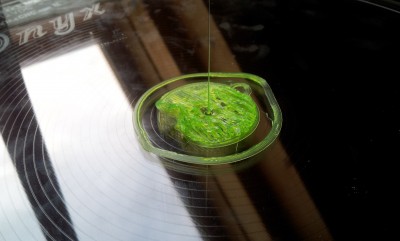 first layer makes &quot;waves&quot;