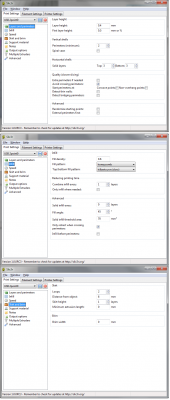 Pic of Slic3r settings