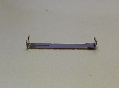 Fixed end stop switch lever, side view