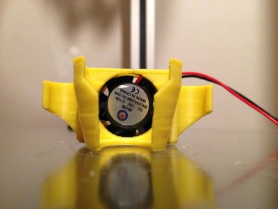 Fan installed in shroud -front view