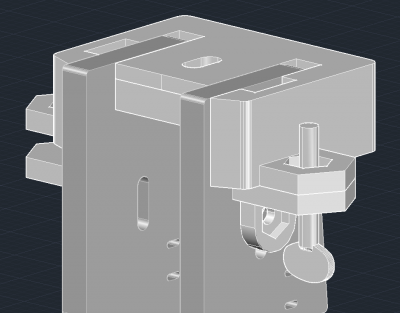 top mounted/suspended tensioner