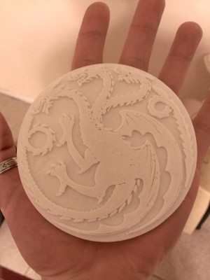 If you're a Game of Thrones or Song of Ice and Fire fan you'll know what this is.  It's the sigil of the Targaryen house.