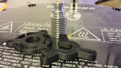 Two out of the three parts done! SO CLOSE!! Time to see how a larger print job does!