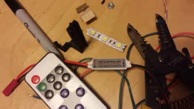 The LED controller and some 5050 LEDs. In the end I went with some 5730 LEDs instead. More light for the buck.