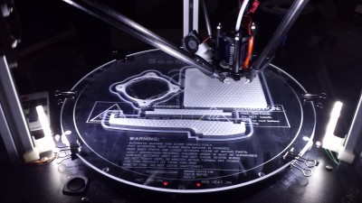 The LEDs worked great for the first big print in Nylon.
