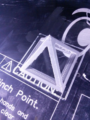 I have noticed a slight issue in my last two PLA test prints. The back left ( between X and Z towers) seems to bend in a bit. My other test print after hot end and calibrations changes looks fine, while these two have this same issue. Ideas of what I need to correct?