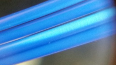 I tired to get a better view of the bad spot. You can see it appears suddenly in this section on only one side of the filament.