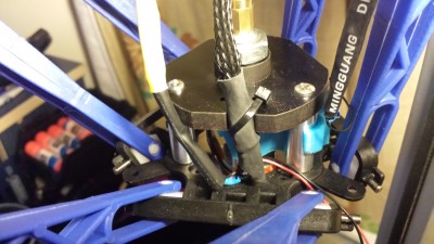My Hot End Adaptor plate with zip tie connection equidistant