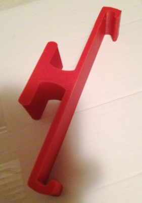 Side view of piece