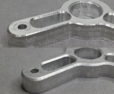 2015-01-08 18.12.jpg (1.3 MiB) Viewed 16178 times This is before and after one wet and one dry stage. This piece was rush cut and the mill chattered so tooling marks were heavy to start