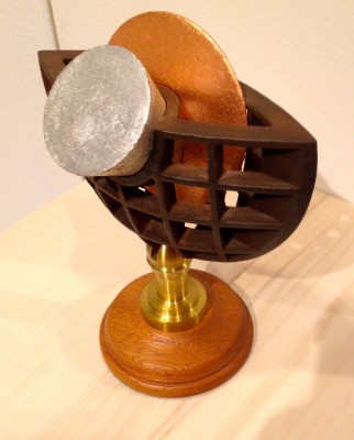 This is an older piece from my colleague Brad Jirka, ABS with a rust finish and silver leaf