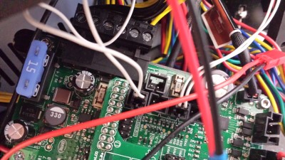 White wires to black connector to &quot;Thermistor 0&quot; is the Nozzle thermistor connector on my Orion