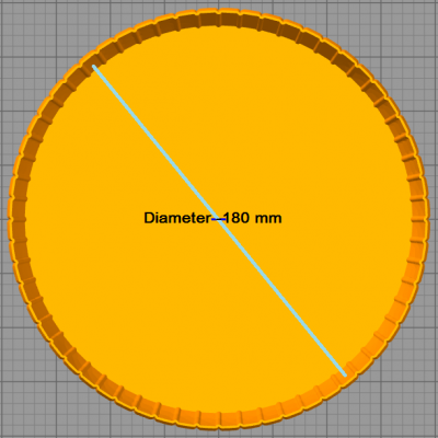 The part dimensions