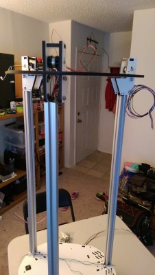 My tower-top balancing act!